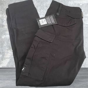 True Religion Men's Cargo Pants Tapered Black 105031 NWT